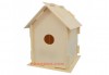 Дървена къщичка за птички - комплект за оцветяване с боички и четка за рисуване от Podobro.com! - thumb 3