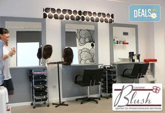 За празниците! Боядисване с боя на клиента, подстригване, арганова терапия Stapiz, заглаждащ флуид и прическа в Салон Blush Beauty! - Снимка 5