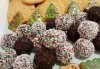 За Коледа! Един килограм коледни сладки: кукис с бял шоколад, декорирани коледни курабии, шарени, шоколадови и снежни топки от Приказка от сладкиши! - thumb 2