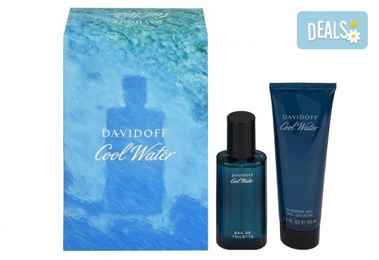 Вземете оригинален подаръчен комплект Cool Water Davidoff за мъже - тоалетна вода и душ гел + безплатна доставка! - Снимка 1