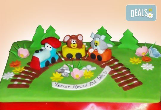 25 парчета! Голяма детска 3D торта с фигурална ръчно изработена декорация от Сладкарница Джорджо Джани - Снимка 10