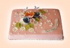 За кумовете! Празнична торта Честито кумство с пъстри цветя, дизайн сърце, романтични рози, влюбени гълъби или др. от Сладкарница Джорджо Джани - thumb 24