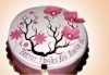 Цветя! Празнична 3D торта с пъстри цветя, дизайн на Сладкарница Джорджо Джани - thumb 1