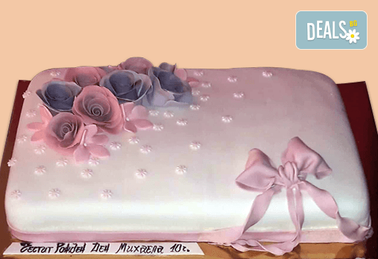 Цветя! Празнична 3D торта с пъстри цветя, дизайн на Сладкарница Джорджо Джани - Снимка 3