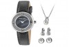 Романтичен комплект часовник, колие и два чифта обеци в сребристо и с кристали на Pierre Cardin + безплатна доставка! - thumb 1