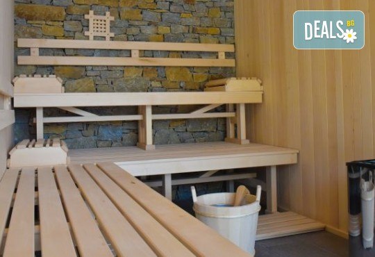 Вход за СПА центъра на Хотел Регнум в с. Баня с ползване на малък открит минерален басейн, открито джакузи с минерална вода и топило на открито с минерална вода, сауна, парна баня, съблекални и шкафчета! - Снимка 8