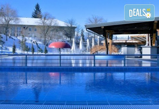 Вход за СПА центъра на Хотел Регнум в с. Баня с ползване на малък открит минерален басейн, открито джакузи с минерална вода и топило на открито с минерална вода, сауна, парна баня, съблекални и шкафчета! - Снимка 7