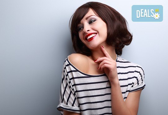 Подстригване и иновативна подхранваща терапия с професионална преса на ISO с инфрачервени лъчи във Фризьорски салон Bisi Hair Studio! - Снимка 1