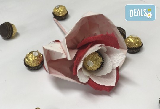 Подарете с любов! Шоколадов букет Сърце и шоколад от Онлайн магазин за подаръци Банана! - Снимка 3