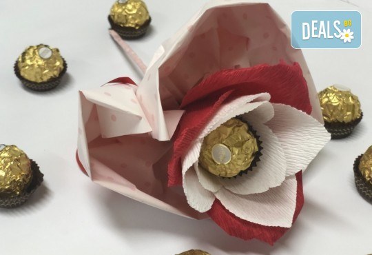 Подарете с любов! Шоколадов букет Сърце и шоколад от Онлайн магазин за подаръци Банана! - Снимка 1