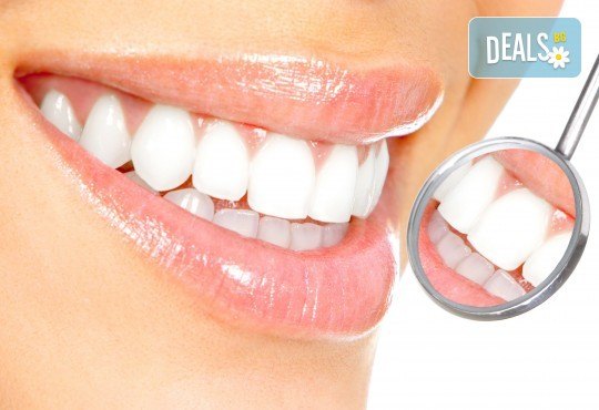 Поставяне на фотополимерна пломба от висококачествен композитен материал, обстоен профилактичен преглед и консултация в Дентален кабинет Казбек! - Снимка 1