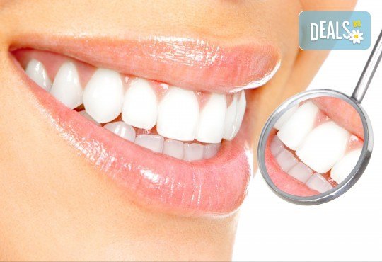 Професионално избелване на зъби с LED лампа, профилактичен преглед, ултразвуково почистване на плака и зъбен камък и полиране на зъбите с Аir Flow в дентален кабинет Казбек! - Снимка 2