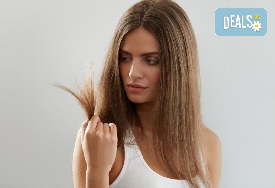 Високоефективна терапия за коса на Medavita с инфрачервена преса в 5 стъпки, подстригване и подсушаване при стилист-коафьор Елена Николова в салон Flowers 2 - Снимка 2