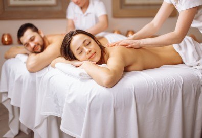 Блаженство за двама! 60-минутен релаксиращ масаж на цяло тяло за двойки и бонус: масаж на лице от студио за красота Giro!