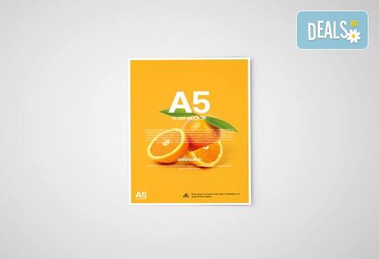 За Вашия бизнес! Изработка на 1000 бр. флаери формат А5 с дизайн на клиента, пълноцветен печат, от Хартиен свят! - Снимка 1