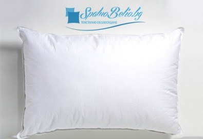 Сладки сънища! Възглавница с 500 г силиконов пух, българско производство от Спално бельо БГ и безплатна доставка за София!