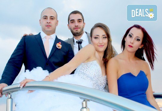 Фото и видео заснемане на сватбено тържество, промо пакет: цялостно фотозаснемане, видеозаснемане, фотосесия, ефектни кадри с камера GoPro, видеоклип и подарък - Снимка 20