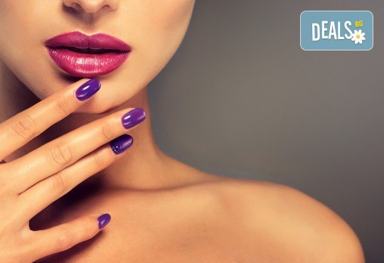 Красива визия! Маникюр с гел лак Bluesky и 2 декорации с печати в салон за красота Beauty Angel! - Снимка 3