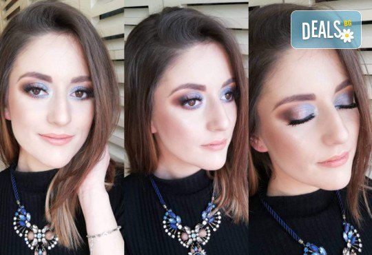 Професионален грим по избор - ежедневен, вечерен, сватбен или за друг специален повод, с висок клас козметика и поставяне на мигли в Angels of Beauty, Студентски град - Снимка 3
