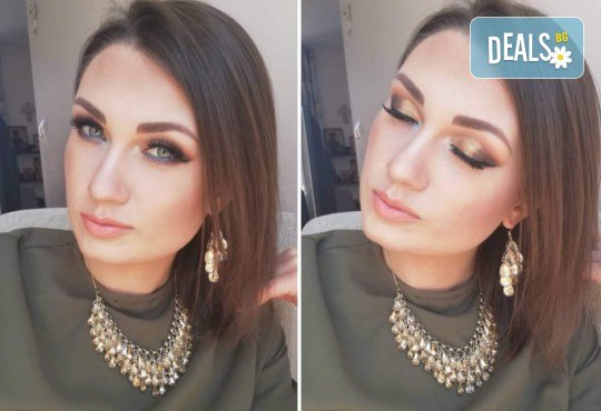 Професионален грим по избор - ежедневен, вечерен, сватбен или за друг специален повод, с висок клас козметика и поставяне на мигли в Angels of Beauty, Студентски град - Снимка 4