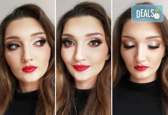 Професионален грим по избор - ежедневен, вечерен, сватбен или за друг специален повод, с висок клас козметика и поставяне на мигли в Angels of Beauty, Студентски град - Снимка 2