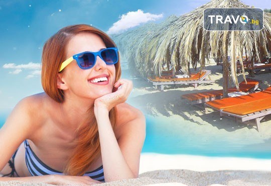 За 1 ден на плажа Амолофи близо до Неа Перамос, Гърция! Транспорт, застраховка и водач от Глобус Турс! - Снимка 1