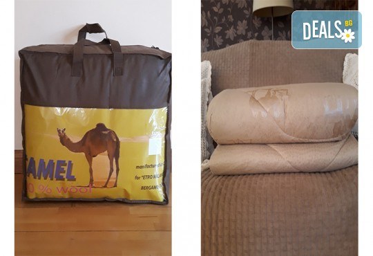 Подарете уют и топлина! Луксозна топла зимна завивка с пълнеж от камилска вълна - 1 или 2 броя! - Снимка 1