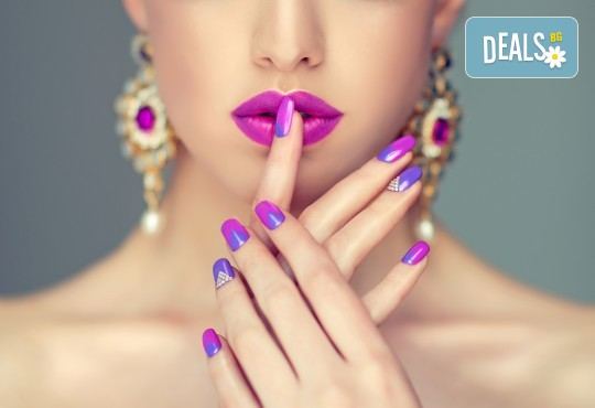Дълготраен маникюр с хипоалергичен гел лак, 2 декорации и сваляне на стар гел лак в Angels of Beauty, Студентски град! - Снимка 1