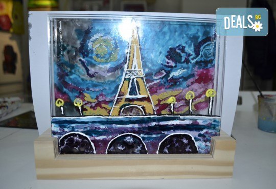 Еднодневен уъркшоп за рисуване върху стъкло - 3D картина, с включени бои и материали от Ателие Цветна магия! - Снимка 5