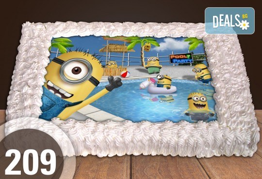 За най-малките! Голяма торта със снимка 20, 25 или 30 парчета за празника на Вашето дете с герой от филм от Сладкарница Джорджо Джани - Снимка 28