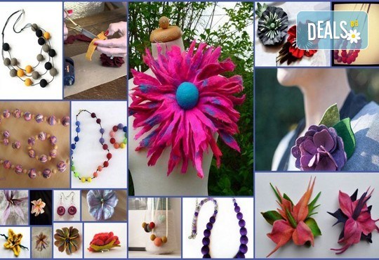 Направете си сами аксесоар от вълна - брошка или колие, в ателие Цветна магия на 15.08. от 18.30ч.! - Снимка 2