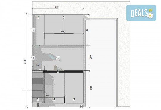 Специализиран 3D проект за дизайн на мебели + бонус: 15% отстъпка за изработка на мебелите от производител, от магазин за бутикови мебели Christo Design LTD - Снимка 17