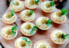 Апетитно и свежо! 3 плата с общо 80 зеленчукови шишчета, мини еклери и тарталети, аранжирани и декорирани за директно сервиране, от кулинарна работилница Деличи! - thumb1 2