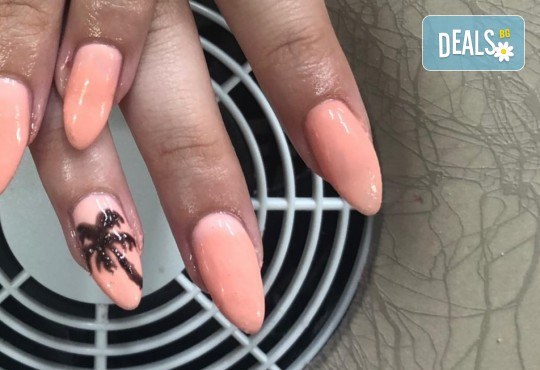 Изграждане на ноктопластика с гел, маникюр с гел лак BlueSky и 10% отстъпка при следващо посещение в салон Atelier Des Fleurs! - Снимка 5