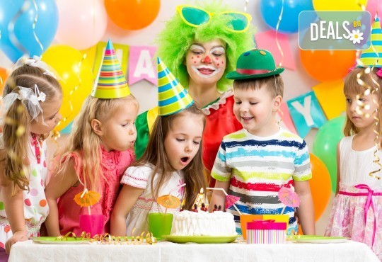 За празника на Вашето дете! Два часа детско парти за 8-15 деца с аниматор, меню и торта от Парти клуб Слънчо - Снимка 1