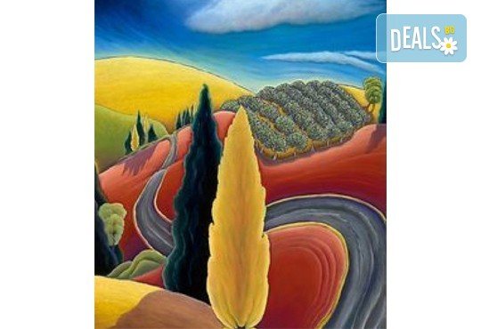 „Златна есен“! 3 часа арт терапия на 27-ми октомври (неделя) - рисуване с акварел + чаша вино под инструкциите на професионален художник в Пух арт студио - Снимка 2