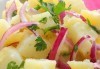 Вкусно и изгодно! 2 порции паламуд филе на скара с гарнитура картофена салата в Ресторант 21 - Лозенец! - thumb 2