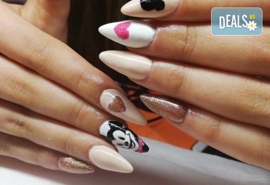 Безупречна визия! Изграждане на ноктопластика с гел и маникюр с гел лак и 2 декорации в Angels Beauty! - Снимка 5