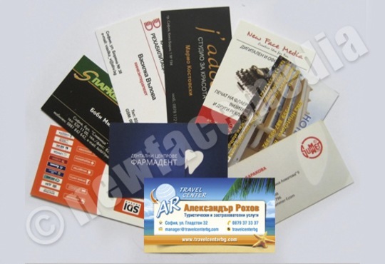 600 пълноцветни двустранни лукс визитки, 340 гр. картон + дизайн! Висококачествен печат от New Face Media! - Снимка 5