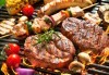1 кг. скара микс: свинска вратна пържола, пилешка пържола, шишче, суджук и кюфтенца на скара в Ресторант 21 - Лозенец - thumb 1