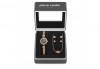 Pierre Cardin - романтичен комплект в розово злато с часовник, 2 чифта обеци и колие - thumb 2